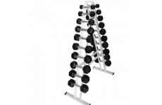 Гантельный ряд Newt profi от 1 кг до 10 кг со стойкой