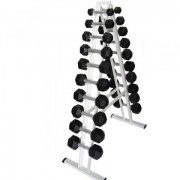 Newt 25508 Гантельный ряд Newt profi от 1 кг до 10 кг со стойкой фото