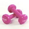 Гантели для фитнеса с виниловым покрытием Zelart Beauty (2x4кг) TA-5225-4  фото 2