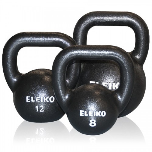 Гиря Eleiko Kettlebell - 12 кг, чёрный