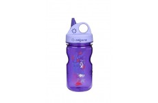 Бутылка для воды детская Nalgene Grip-n-Gulp Фиолетовый Hoot Art. 350 мл.