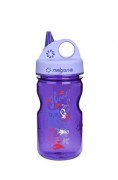 Nalgene 22655 Бутылка для воды детская Nalgene Grip-n-Gulp Фиолетовый Hoot Art. 350 мл. фото