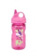 Nalgene 22651 Бутылка для воды детская Nalgene Grip-n-Gulp Розовая Elephant Art. 350 мл. фото