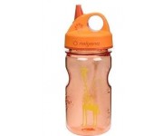 Бутылка для воды детская Nalgene Grip-n-Gulp Оранжевая Giraffe Art. 350 мл.