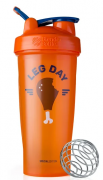 BlenderBottle 21091 Спортивный шейкер BlenderBottle Classic Loop 820ml Special Edition Leg Day Orange (ORIGINAL) фото