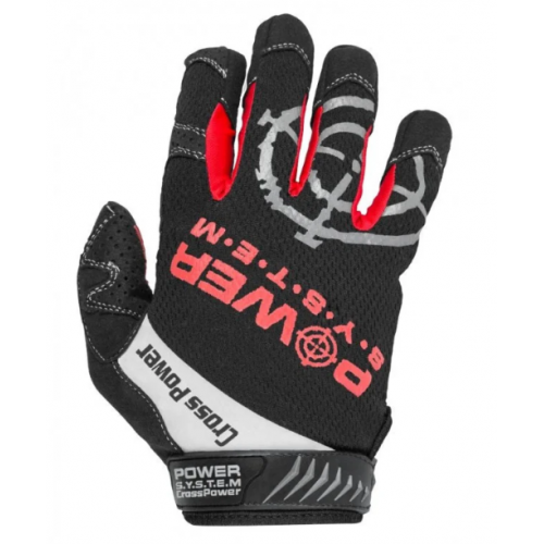Перчатки для кроссфит с длинным пальцем Power System Cross Power PS-2860 Black/Red