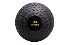 Мяч SlamBall для кросфита и фитнеса Power System PS-4114 3кг рифленый