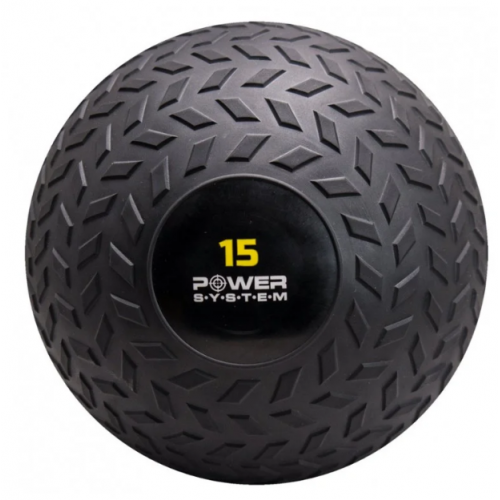 Мяч SlamBall для кросфита и фитнеса Power System PS-4117 15кг рифленый