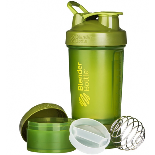 Шейкер спортивный BlenderBottle ProStak 650ml с 2-мя контейнерами Moss Green (ORIGINAL)