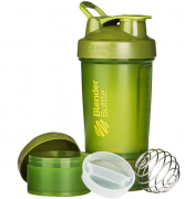 BlenderBottle 21118 Шейкер спортивный BlenderBottle ProStak 650ml с 2-мя контейнерами Moss Green (ORIGINAL) фото