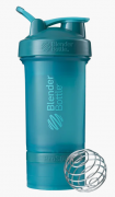 BlenderBottle 21122 Шейкер спортивный BlenderBottle ProStak 650ml с 2-мя контейнерами Teal (ORIGINAL) фото