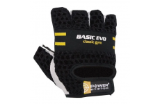 Перчатки для фитнеса и тяжелой атлетики Power System Basic EVO PS-2100 Black/Yellow Line