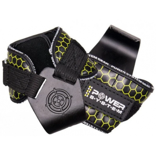 Крюки для тяги на запястья Power System Hooks V2 PS-3360 Black/Yellow