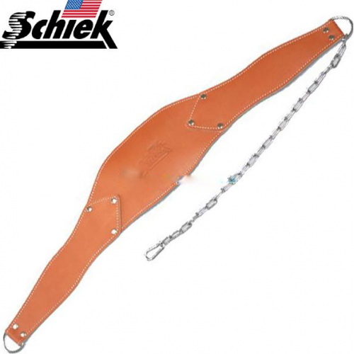 Пояс кожаный с цепями для утяжелителей SCHIEK Genuine Leather Dipping Belt 5008L
