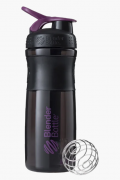 BlenderBottle 25992 Спортивная бутылка-шейкер BlenderBottle SportMixer 820ml Black/Plum (ORIGINAL) фото