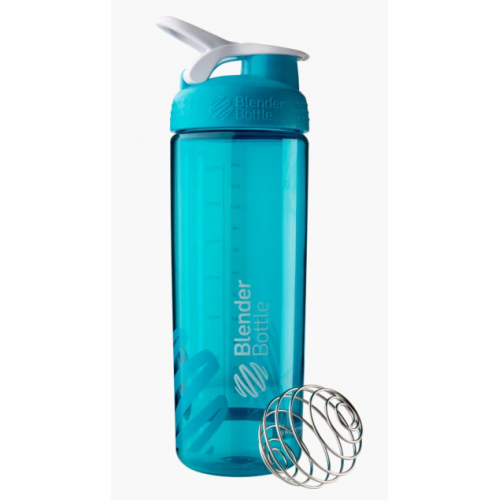 Спортивная бутылка-шейкер BlenderBottle SportMixer Sleek Promo 820ml Aqua (ORIGINAL)