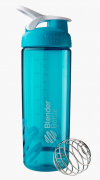 BlenderBottle 21026 Спортивная бутылка-шейкер BlenderBottle SportMixer Sleek Promo 820ml Aqua (ORIGINAL) фото