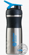 BlenderBottle 24709 Спортивная бутылка-шейкер BlenderBottle SportMixer Stainless Steel Cyan 820мл Steel Agua фото
