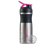 Спортивная бутылка-шейкер BlenderBottle SportMixer Stainless Steel Cyan 820мл Steel Pink