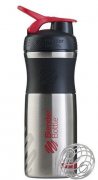 BlenderBottle 24710 Спортивная бутылка-шейкер BlenderBottle SportMixer Stainless Steel Red 820мл фото