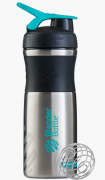 BlenderBottle 24711 Спортивная бутылка-шейкер BlenderBottle SportMixer Stainless Steel Teal 820мл фото