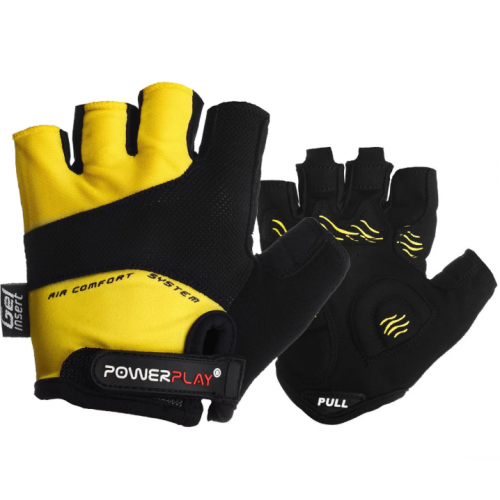 Велоперчатки PowerPlay 5013 Желтые