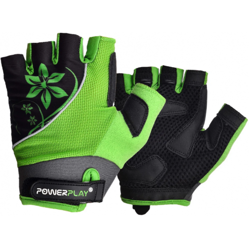 Велоперчатки PowerPlay 5281 A Зеленые