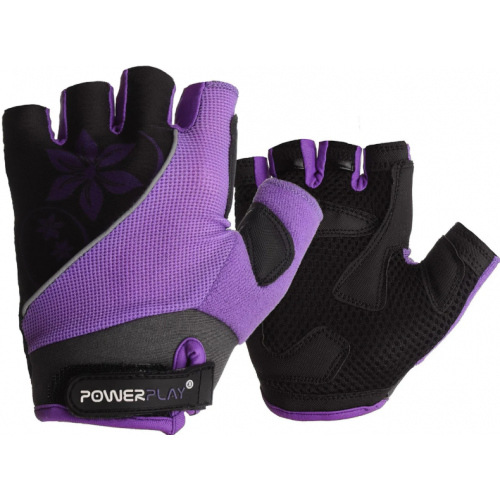 Велоперчатки PowerPlay 5281 D Фиолетовые