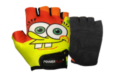 Велоперчатки PowerPlay 5473 Sponge Bob желто-оранжевые