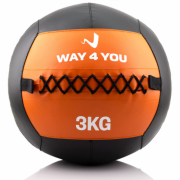 Набивной мяч (медбол) Way4you 3кг Оранжевый фото