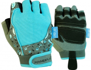 PowerPlay 24712 Перчатки для фитнеса PowerPlay 1735 женские серо-голубые фото