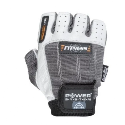 Перчатки для фитнеса и тяжелой атлетики Power System Fitness PS-2300 Grey/White