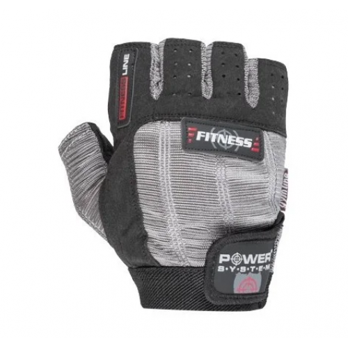 Перчатки для фитнеса и тяжелой атлетики Power System Fitness PS-2300 Grey/Black