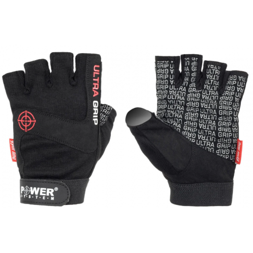 Перчатки для фитнеса и тяжелой атлетики Power System Ultra Grip PS-2400 Black