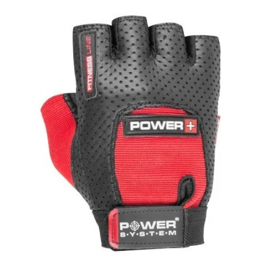 Перчатки для фитнеса и тяжелой атлетики Power System Power Plus PS-2500 Black/Red