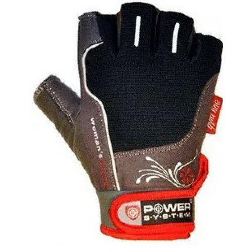 Перчатки для фитнеса и тяжелой атлетики Power System Woman’s Power PS-2570 Black/Red