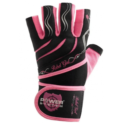 Перчатки для фитнеса и тяжелой атлетики Power System Rebel Girl PS-2720 Pink