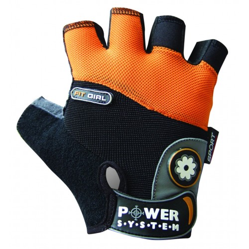 Перчатки для фитнеса Power System Fit Girl PS-2900 Black/Orange