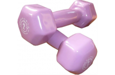 Гантели для фитнеса и аэробики обрезиненные Power System 2 kg PS-4025 Purple (1 шт)