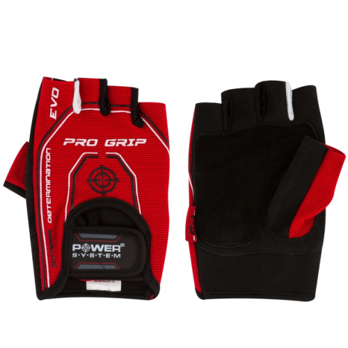 Перчатки для фитнеса и тяжелой атлетики Power System Pro Grip EVO PS-2250E Red