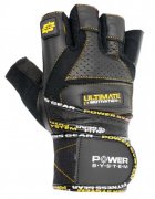 Power System 21486 Перчатки для тяжелой атлетики Power System Ultimate Motivation PS-2810 Black/Yellow фото