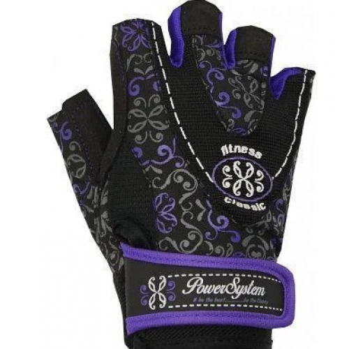 Перчатки для фитнеса и тяжелой атлетики Power System Classy Женские PS-2910 Black/Purple