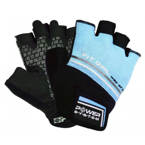 Перчатки для фитнеса и тяжелой атлетики Power System Fit Girl Evo PS-2920 Blue