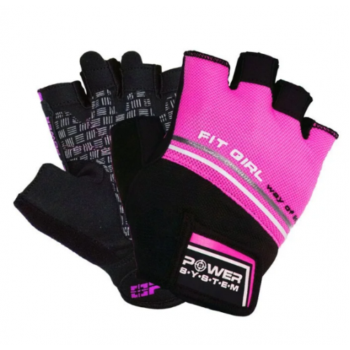 Перчатки для фитнеса и тяжелой атлетики Power System Fit Girl Evo PS-2920 Pink