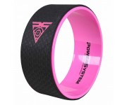 Йога колесо для фитнеса и аэробики Power System Yoga Wheel Pro PS-4085 Black/Pink