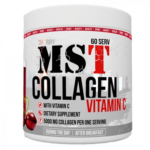 Специальный продукт MST Nutrition Collagen + Vitamin C 390 грамм Вишня