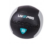 Мяч для кроссфита LivePro WALL BALL 10 кг черный/серый LP8100-10