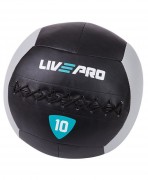 GREEN HILL 26017 Мяч для кроссфита LivePro WALL BALL 10 кг черный/серый LP8100-10 фото