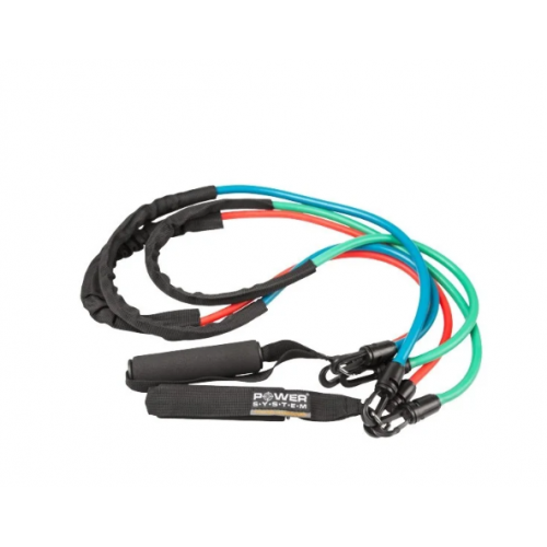 Эспандер трубчатый со съемными ручками Power System PS-4008 Power Expander Set