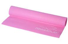 Коврик для фитнеса и йоги PowerPlay 4010 (183 * 61 * 0.4) Розовый